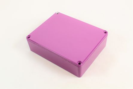 Hammond 1590 Series Die Cast Aluminium Enclosure, IP54, 120 x 120 x 35mm [1590BBPR]; 233-3170