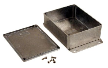 Hammond 1590 Series Die Cast Aluminium Enclosure, IP54, Flanged, 120 x 120 x 43mm [1590BBSF]; 233-3172