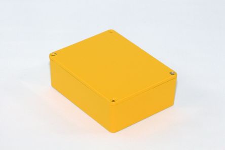 Hammond 1590 Series Die Cast Aluminium Enclosure, IP54, 120 x 120 x 43mm [1590BBSYL]; 233-3181