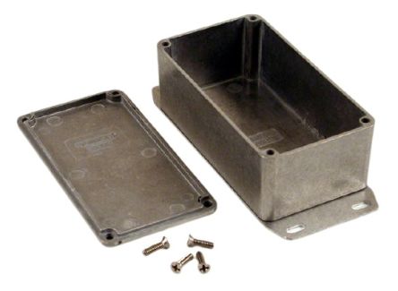 Hammond 1590 Series Die Cast Aluminium Enclosure, IP54, Flanged, 113 x 113 x 42mm [1590BSF]; 233-3184
