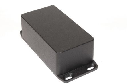 Hammond 1590 Series Die Cast Aluminium Enclosure, IP54, Flanged, 113 x 113 x 42mm [1590BSFLBK]; 233-3187