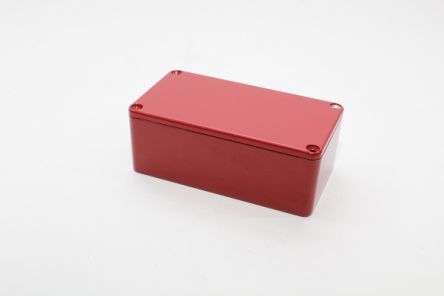 Hammond 1590 Series Die Cast Aluminium Enclosure, IP54, 113 x 113 x 42mm [1590BSRD]; 233-3193
