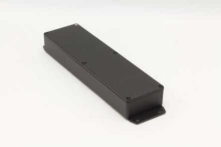 Hammond 1590 Series Die Cast Aluminium Enclosure, IP54, Flanged, 254 x 254 x 35mm [1590BX2FBK]; 233-3197