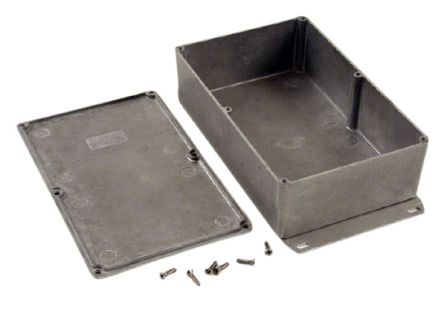 Hammond 1590 Series Die Cast Aluminium Enclosure, IP54, Flanged, 188 x 188 x 56mm [1590DF]; 233-3210
