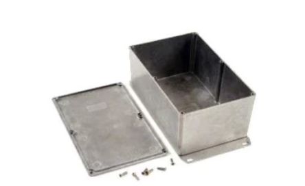 Hammond 1590 Series Die Cast Aluminium Enclosure, IP54, Flanged, 188 x 188 x 83mm [1590EF]; 233-3212