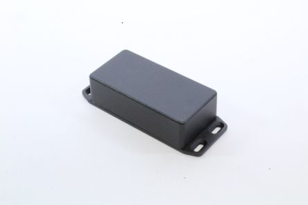 Hammond 1590 Series Die Cast Aluminium Enclosure, IP54, Flanged, 101 x 101 x 31mm [1590G2FLBK]; 233-3222