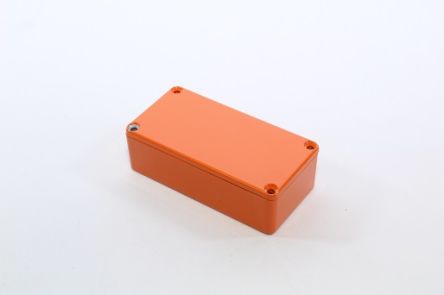 Hammond 1590 Series Die Cast Aluminium Enclosure, IP54, 101 x 101 x 31mm [1590G2OR]; 233-3226