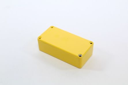 Hammond 1590 Series Die Cast Aluminium Enclosure, IP54, 101 x 101 x 31mm [1590G2YL]; 233-3229
