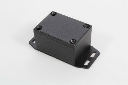 Hammond 1590 Series Die Cast Aluminium Enclosure, IP54, Flanged, 53 x 53 x 31mm [1590HFBK]; 233-3234