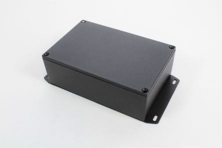 Hammond 1590 Series Die Cast Aluminium Enclosure, IP54, Flanged, 146 x 146 x 50mm [1590JFBK]; 233-3235