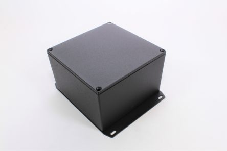 Hammond 1590 Series Die Cast Aluminium Enclosure, IP54, Flanged, 125 x 125 x 79mm [1590KFBK]; 233-3237