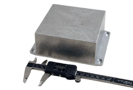 Hammond 1590 Series Die Cast Aluminium Enclosure, IP54, Flanged, 125 x 125 x 57mm [1590KKFL]; 233-3240