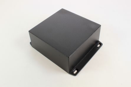 Hammond 1590 Series Die Cast Aluminium Enclosure, IP54, Flanged, 125 x 125 x 57mm [1590KKFLBK]; 233-3241