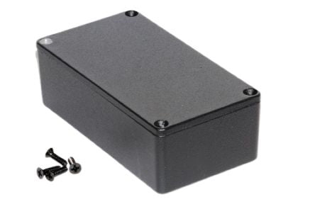 Hammond 1590 Series Die Cast Aluminium Enclosure, IP54, 121mm [1590NBK]; 233-3261