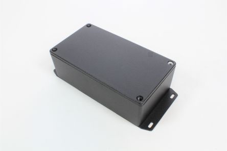 Hammond 1590 Series Die Cast Aluminium Enclosure, IP54, Flanged, 153 x 153 x 51mm [1590P1FBK]; 233-3267