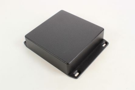 Hammond 1590 Series Die Cast Aluminium Enclosure, IP54, Flanged, 120 x 120 x 35mm [1590QFLBK]; 233-3277