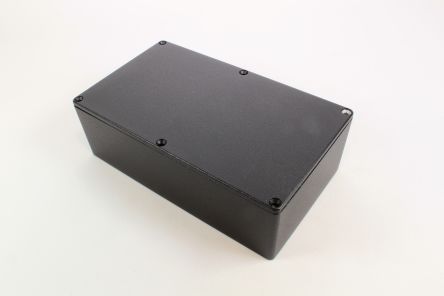 Hammond 1590 Series Die Cast Aluminium Enclosure, IP54, 192mm [1590RBK]; 233-3283