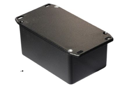 Hammond 1590 Series Die Cast Aluminium Enclosure, IP54, Flanged, 120 x 80 x 59mm [1590TFLBK]; 233-3292