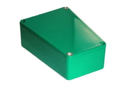 Hammond 1590 Series Die Cast Aluminium Enclosure, IP54, 113 x 113 x 36mm [1590TRPBGR]; 233-3294