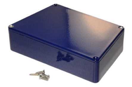 Hammond 1590 Series Die Cast Aluminium Enclosure, IP54, 95 x 95 x 36mm [1590TRPCCB]; 233-3297