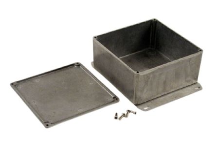 Hammond 1590 Series Die Cast Aluminium Enclosure, IP54, Flanged, 120 x 120 x 59mm [1590UF]; 233-3300