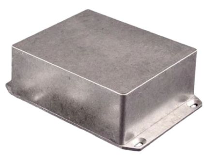 Hammond 1590 Series Die Cast Aluminium Enclosure, IP54, Flanged, 146 x 146 x 57mm [1590XFL]; 233-3306