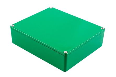 Hammond 1590 Series Die Cast Aluminium Enclosure, IP54, 145 x 121 x 39mm [1590XXGR]; 233-3310