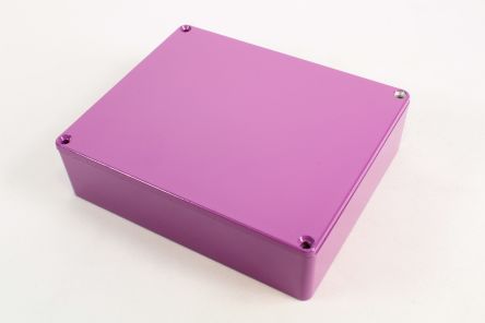 Hammond 1590 Series Die Cast Aluminium Enclosure, IP54, 145 x 121 x 39mm [1590XXPR]; 233-3311