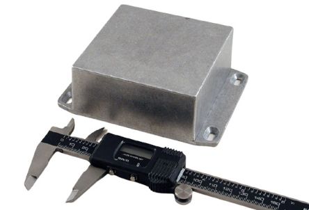 Hammond 1590 Series Die Cast Aluminium Enclosure, IP54, Flanged, 92 x 92 x 42mm [1590YFL]; 233-3314