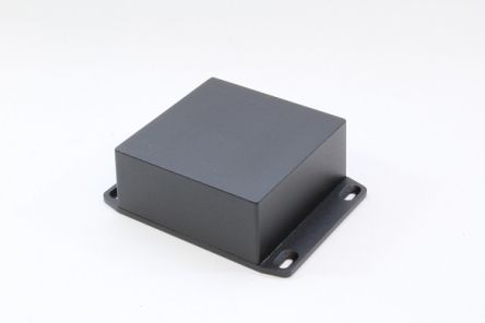Hammond 1590 Series Die Cast Aluminium Enclosure, IP54, Flanged, 92 x 92 x 42mm [1590YFLBK]; 233-3315