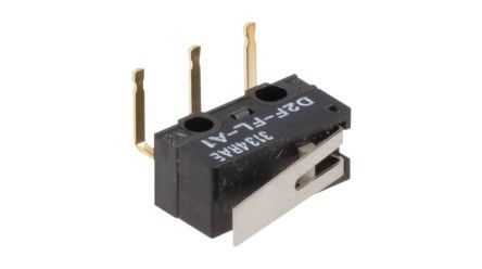 Omron Hinge Lever Subminiature Micro Switch, Through Hole Terminal, 3 A, SPDT, IP40 [D2F-L-A1]; 233-4120