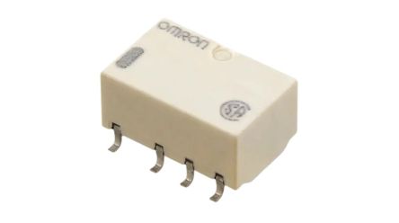 Omron Surface Mount Signal Relay, 12V dc Coil, 1A Switching Current, DPDT [G6K-2F 12DC]; 233-4160