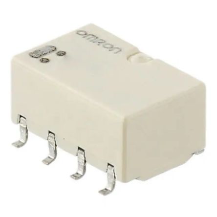 Omron Surface Mount Signal Relay, 5V dc Coil, 1A Switching Current, DPDT [G6K-2F 5DC]; 233-4165