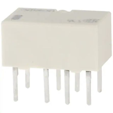 Omron PCB Mount Signal Relay, 12V dc Coil, 1A Switching Current, DPDT [G6K-2P-Y DC12]; 233-4185
