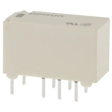 Omron PCB Mount Signal Relay, 24V dc Coil, 2A Switching Current, DPDT [G6S-2-Y DC24]; 233-4194