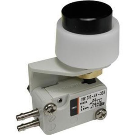 SMC Push Button 2/2 Mechanical Valve VM1000 Series, 2.5mm, III B [VM1100-4NU-32B]; 233-7373