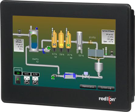 Red Lion CR3000 Series TFT Touch Screen HMI - 7 in, TFT Display [CR30000700000420]; 233-7973