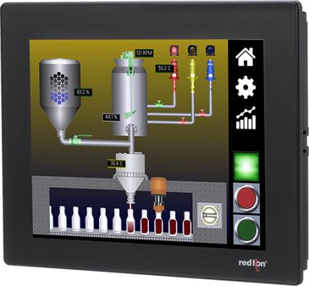 Red Lion CR3000 Series TFT Touch Screen HMI - 10.4 in, TFT Display [CR30001000000420]; 233-7974