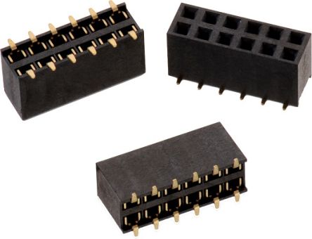 Wurth Elektronik WR-PHD Series Straight PCB Socket, 6-Contact, 2-Row, 2.54mm Pitch [61000621821]; 233-9251