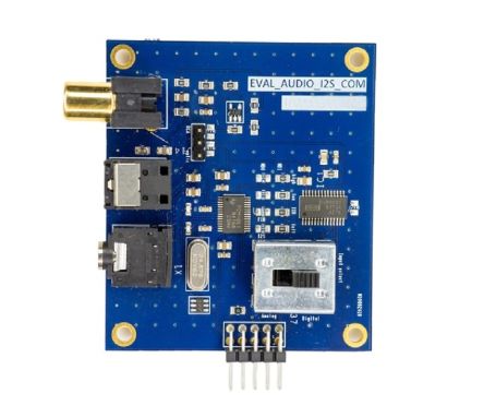 Infineon EVAL_AUDIO_I2S_COM I2C Control, Power Supply for EVAL_AUDIO_MA12040P, EVAL_AUDIO_MA12070P for Audio Amplifier [EVALAUDIOI2SCOMTOBO1]; 234-2087