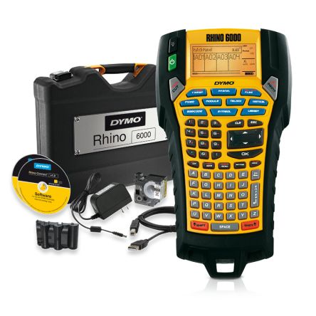Dymo DYMO RHINO 6000 Handheld Label Printer Kit, 24mm Max Label Width, UK [2122967]; 234-2922