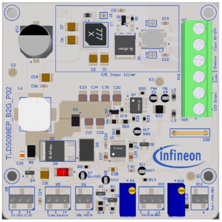 Infineon TLD5099EP-B2G EVALKIT Boost Controller for TLD5099EP [TLD5099EPB2GEVALKITTOBO1]; 234-3004