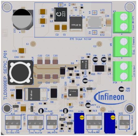 Infineon TLD5099EP-SEPIC EVALK Boost Controller for TLD5099EP [TLD5099EPSEPICEVALKTOBO1]; 234-3005