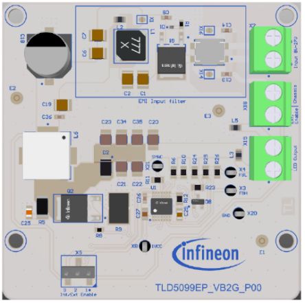 Infineon TLD5099EP-VB2G EVALK Boost Controller for TLD5099EP [TLD5099EPVB2GEVALKTOBO1]; 234-3007