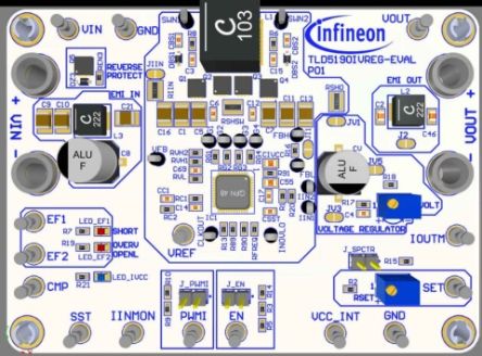 Infineon TLD5190IVREG_EVAL Buck-Boost Controller for TLD5190QV for TLD5190 [TLD5190IVREGEVALTOBO1]; 234-3009