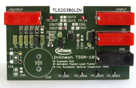 Infineon TLS203B0LDV BOARD LDO Voltage Regulator for TLS203B0 for LDO TLS203B0LDV [TLS203B0LDVBOARDTOBO1]; 234-3035