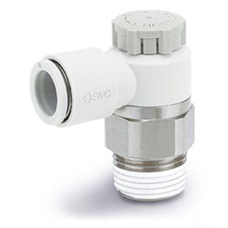 SMC AS220 Series Threaded Speed Controller x 6mm Tube Outlet Port [AS2201F-02-06A]; 234-4236