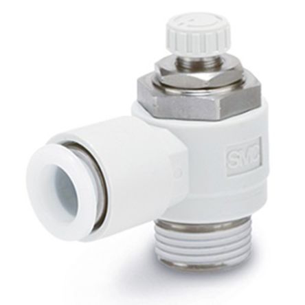 SMC AS230 Series Threaded Speed Controller x 6mm Tube Outlet Port [AS2301F-01-06]; 234-4237
