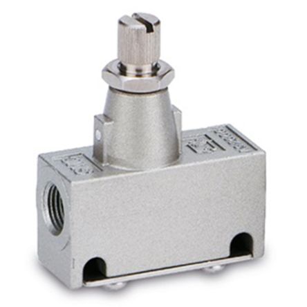 SMC AS500 Series Threaded Speed Controller, R 1/2 Inlet Port x 4mm Tube Outlet Port [AS5000-04]; 234-4244