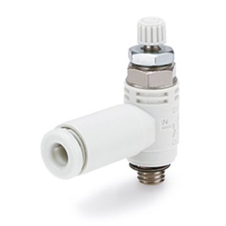 SMC Speed Exhaust Controller, R 1/4, Threaded [ASV510F-02-10S]; 234-4250